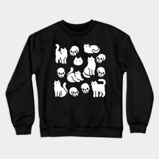 Cats and Skulls Crewneck Sweatshirt